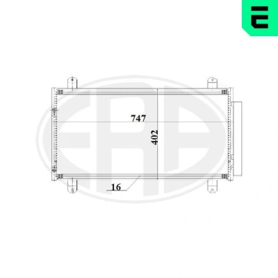 Imagem de ERA 667196 Condensador com secador MITSUBISHI: Grandis