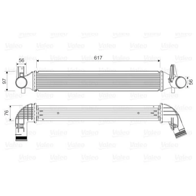 Imagem de VALEO 818338 Intercooler sem válvula de recirculação dos gases escape VOLKSWAGEN: Polo V Hatchback, AUDI: A1 Sportback, SKODA: Fabia 2