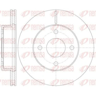 Imagem de REMSA Disco de travão NISSAN: MICRA 2 Eixo dianteiro 237,7mm 18mm 4 ventilado 61131.10 402061F500,4020672B00,BDM721620,DCA6113110,4020672B01