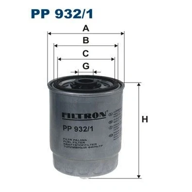 Imagem de Filtro de combustivel filtron pp932/1