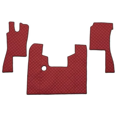 Imagem de F CORE FL18 RED Conjunto de tapete chão Couro artificial à frente 3 Vermelho