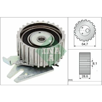 Imagem de INA 531 0254 30 Rolo tensor, correia dentada LANCIA: Y