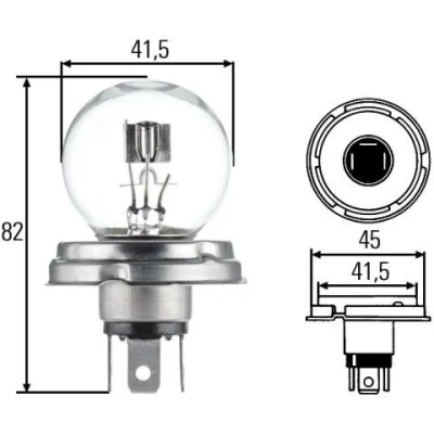 Imagem de HELLA 8GD 002 088 071 Lâmpada 6 45/40