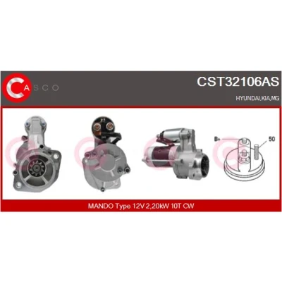 Imagem de CASCO CST32106AS Motor de arranque 12V 2,20kW 10 CPS0066 M8 79mm HYUNDAI: H 1 Van, / Starex MPV, KIA: SORENTO