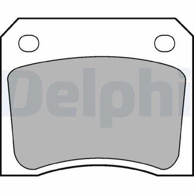Imagem de DELPHI LP133 Jogo de pastilhas para travão disco não preparado indicador aviso desgaste com chapa anti ruído sem acessórios