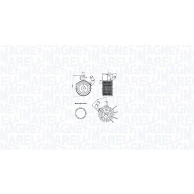 Imagem de MAGNETI MARELLI 350300002900 Radiador de Óleo RENAULT: CLIO 3, MEGANE 2 Kombi,