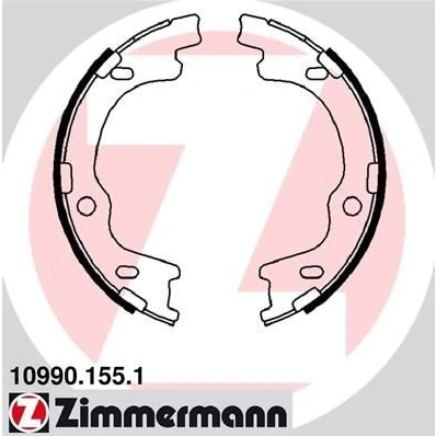 Imagem de ZIMMERMANN 10990.155.1 Maxilas de Travão Mão A imagem corresponde ao volume fornecimento KIA: Pro cee‘d I Hatchback