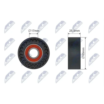 Imagem de NTY RNK CT 061 Polia Tensora RENAULT: CLIO 2, LAGUNA 2 Grandtour, PEUGEOT: 406 Sedan, 407 SW, CITROËN: C5 II Carrinha