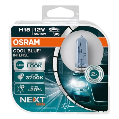 Imagem de OSRAM 64176CBN HCB Lâmpada, farol de longo alcance H15 12V 55/15W 3200K Halogéneo AUDI: A6 C7 Avant, A5 B8 Sportback, Coupe, VOLKSWAGEN: Golf 7