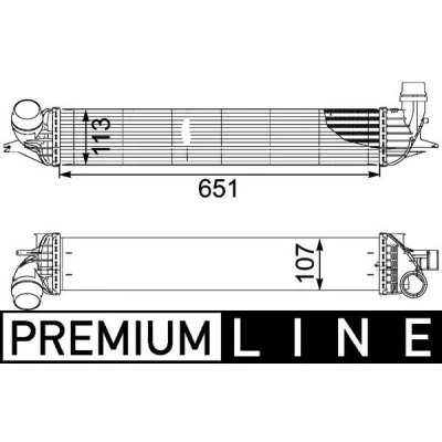 Imagem de MAHLE ORIGINAL CI 151 000P Intercooler