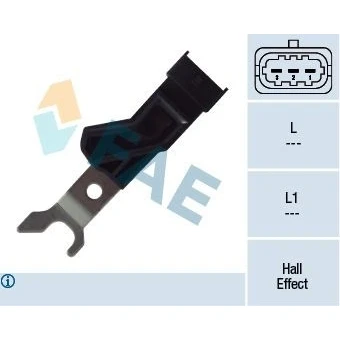 Imagem de FAE 79121 Sensor de Hall OPEL: Corsa C Hatchback, Astra G Caravan, Sedan