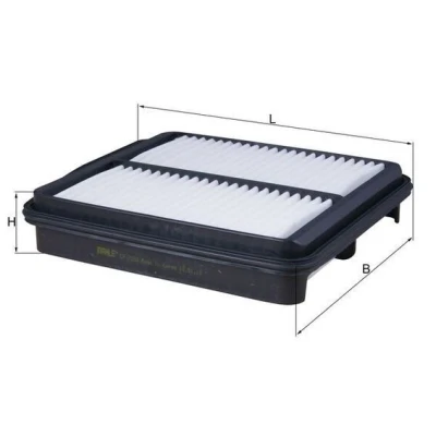 Imagem de MAHLE ORIGINAL LX 3159 Filtro de ar 50,5 227 267,5 Cartucho filtrante SUZUKI: Grand Vitara 1 SUV, 2 SUV