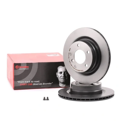 Imagem de BREMBO COATED DISC LINE 09.9793.11 Disco de travão 300 20 5 interior ventilado revestido alto carbono com parafusos BMW: 3 Sedan, 1 Hatchback endado,