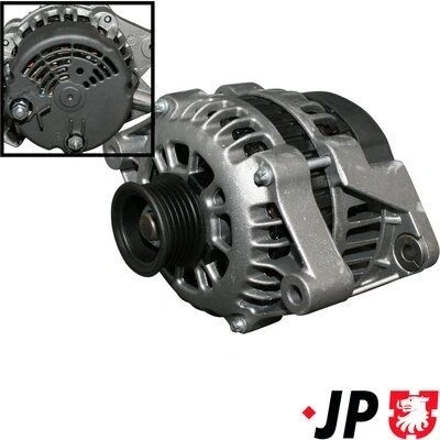 Imagem de JP GROUP 1290100600 Alternador 14V 70A OPEL: Corsa B Hatchback, Astra F Caravan, Combo Van