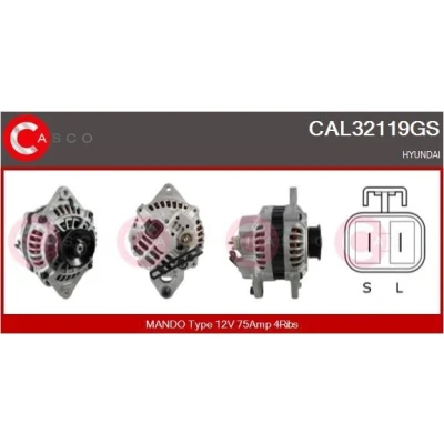 Imagem de CASCO CAL15142AS Alternador 12V 70A CITROËN: Saxo Hatchback, Xsara AX PEUGEOT: 106 II I Hatchback