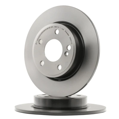 Imagem de BREMBO COATED DISC LINE 08.B347.41 Disco de travão 276 9 5 cheio revestido alto carbono com parafusos MERCEDES BENZ: Classe B, A, CLA Coupe
