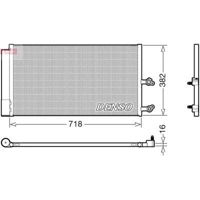 Imagem de DENSO DCN33014 Condensador com secador R 134a