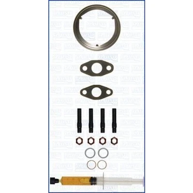 Imagem de AJUSA JTC11826 Kit de montagem, turbocompressor with studs, syringe oil com juntas instruções montagem