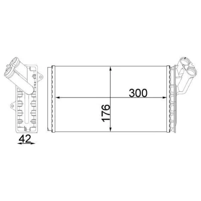 Imagem de MAHLE ORIGINAL AH 104 000S Radiador Quente