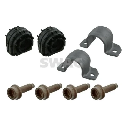 Imagem de SWAG 30 93 9649 Kit de reparação, apoio da barra estabilizadora Eixo traseiro esquerdo, direito VOLKSWAGEN: Scirocco III, GOLF 5, 6