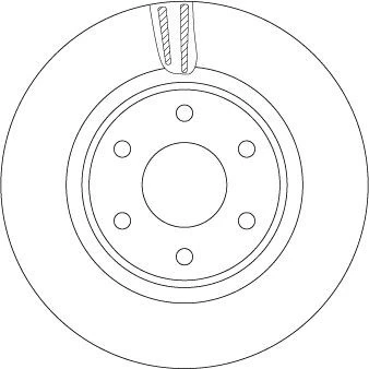 Imagem de TRW DF7458S Disco de travão 296 28 6 114,3 ventilado pintado