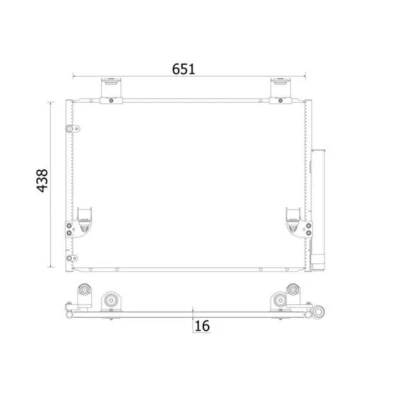 Imagem de MAHLE ORIGINAL AC 929 000S Condensador com secador 651 TOYOTA: HILUX 3 Pick up
