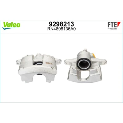 Imagem de FTE 9298213 Pinça de travão cinzento Ferro fundido Eixo traseiro direito sem suporte FIAT: Ducato III Van, Camião plataforma / Chassis