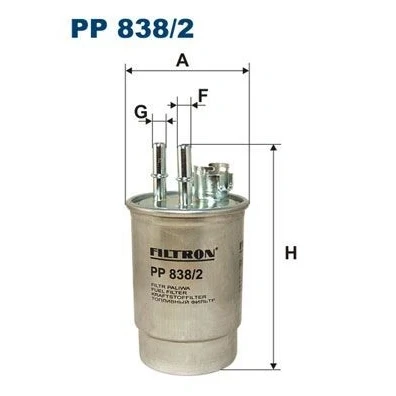 Imagem de Filtro de combustivel filtron pp838/2