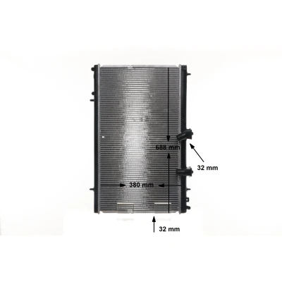 Imagem de MAHLE ORIGINAL CR 802 000S Radiador, arrefecimento do motor 688 380 32 Aletas de refrigeração soldadas CITROËN: C5 III Carrinha, C8, II Hatchback
