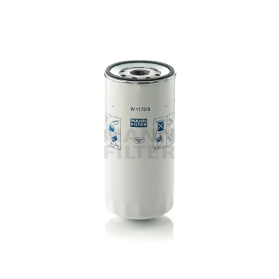Imagem de MANN FILTER W 1170/9 Filtro de óleo M 30 X 2 com uma válvula retenção aparafusado