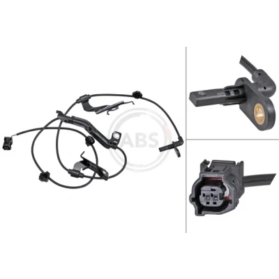 Imagem de A.B.S. 33002 Sensor de ABS activo preto
