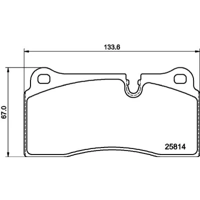 Imagem de HELLA 8DB 355 039 951 Jogo de pastilhas para travão disco preparado indicador aviso desgaste BMW: 2 Coupe