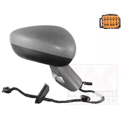 Imagem de Espelho retrovisor Van Wezel 0963818 à direita crómio com subcapa completo, convexo, para regulação eléctrica dos espelhos, dobrável electrica