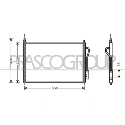 Imagem de PRASCO FD420C001 Condensador 11 Alumínio 620 FORD: Focus Mk1 Hatchback