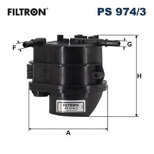 Imagem de FILTRON Filtro de Combustível dos tubos 10mm PS 974/3 PEUGEOT: 307 Hatchback, 206 207 CITROËN: C3 I Hatchback