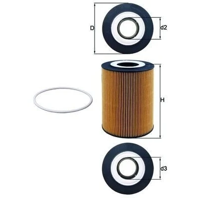 Imagem de MAHLE ORIGINAL OX 359D Filtro de óleo Cartucho filtrante DAF: CF 85