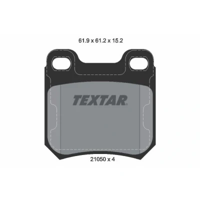 Imagem de TEXTAR 2105002 Jogo de pastilhas para travão disco não preparado indicador aviso desgaste OPEL: Vectra B Carrinha, Sedan