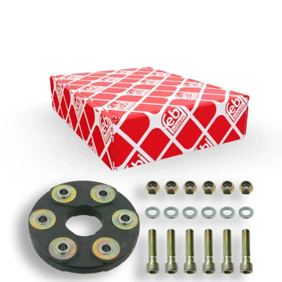 Imagem de FEBI BILSTEIN 08822 Acoplamento do Cardan 110 150 ProKit com parafusos, arruelas planas porcas MERCEDES BENZ: W124 Sedan, Classe S Sedan