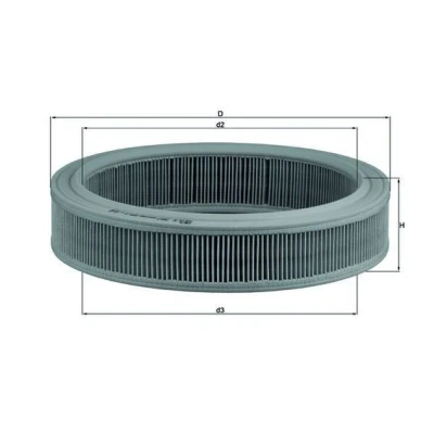 Imagem de MAHLE ORIGINAL LX 202 Filtro de ar 57,5 257,0 Cartucho filtrante BMW: 3 Sedan, 1 Hatchback, 7, PEUGEOT: 207 FORD: Capri, Escort 4, 6