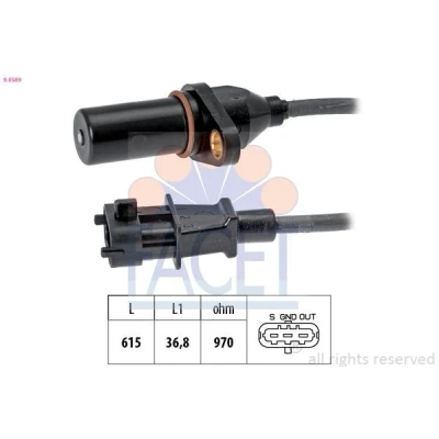 Imagem de FACET 9.0569 Gerador de Impulsos Made in Italy OE Equivalent HYUNDAI: SANTA FE 2