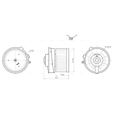Imagem de Ventilador do habitáculo AVA QUALITY COOLING DN8486