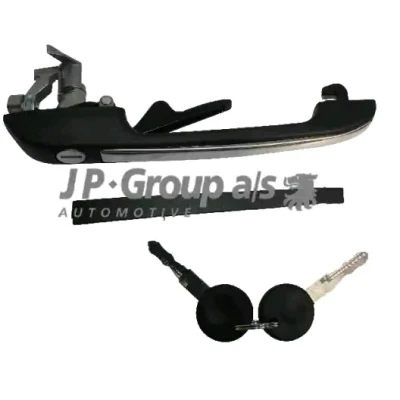 Imagem de JP GROUP 1187100671 Puxadores de Porta à frente, lado esquerdo com canhão fechadura, chave preto VOLKSWAGEN: GOLF 2, Jetta Polo II Coupe