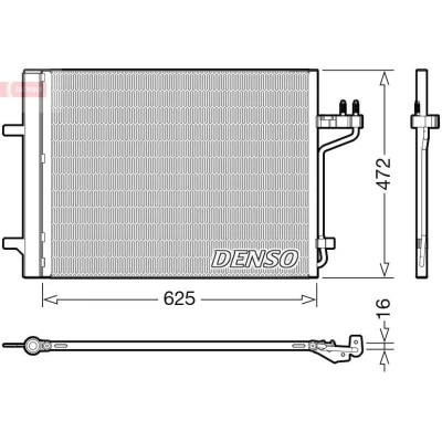 Imagem de DENSO DCN10047 Condensador com secador R 134a