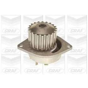 Imagem de GRAF PA491 Bomba de água 20 com retentor mecânico Chapa aço 59,258 para accionamento da correia dentada PEUGEOT: 206 Hatchback, 106 II Hatchback