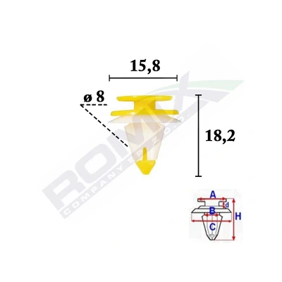 Imagem de ROMIX C70621 Grampo, friso