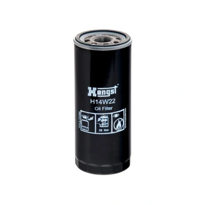 Imagem de HENGST FILTER H14W22 Filtro de óleo M24x2 aparafusado AUDI: A6 C5 Avant, Sedan