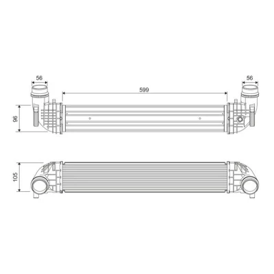 Imagem de VALEO 818690 Intercooler Alumínio sem sensor