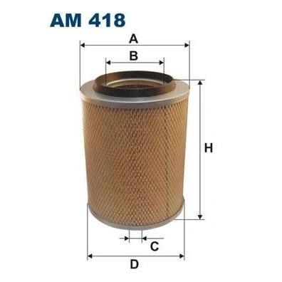 Imagem de FILTRON AM 418 Filtro de ar 256 198 Cartucho filtrante