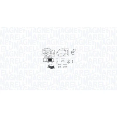 Imagem de MAGNETI MARELLI 350300002700 Radiador de Óleo PEUGEOT: 307 Carrinha, 207 Hatchback, 107 CITROËN: Berlingo / First I Van