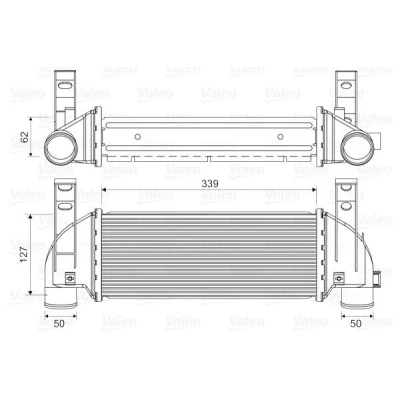 Imagem de VALEO 818353 Intercooler sem válvula de recirculação dos gases escape